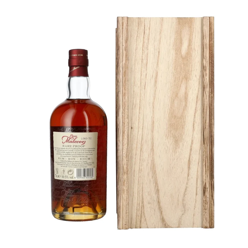 Rum Malecon Añejo 13 Años RARE PROOF 2006 50,5% Vol. 0,7l in Holzkiste