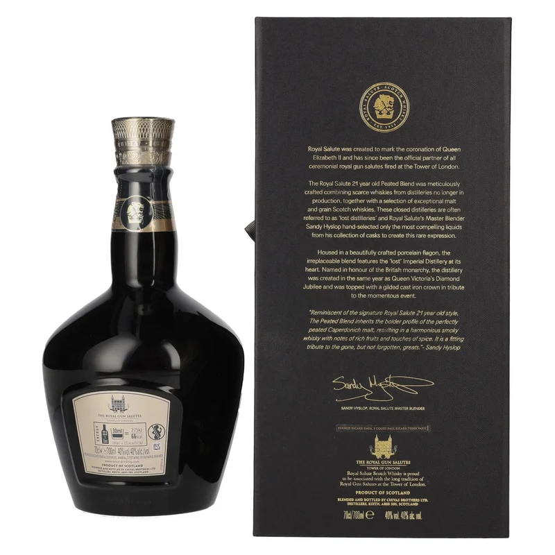 Royal Salute 21 Years Old THE PEATED BLEND 40% Vol. 0,7l in Geschenkbox