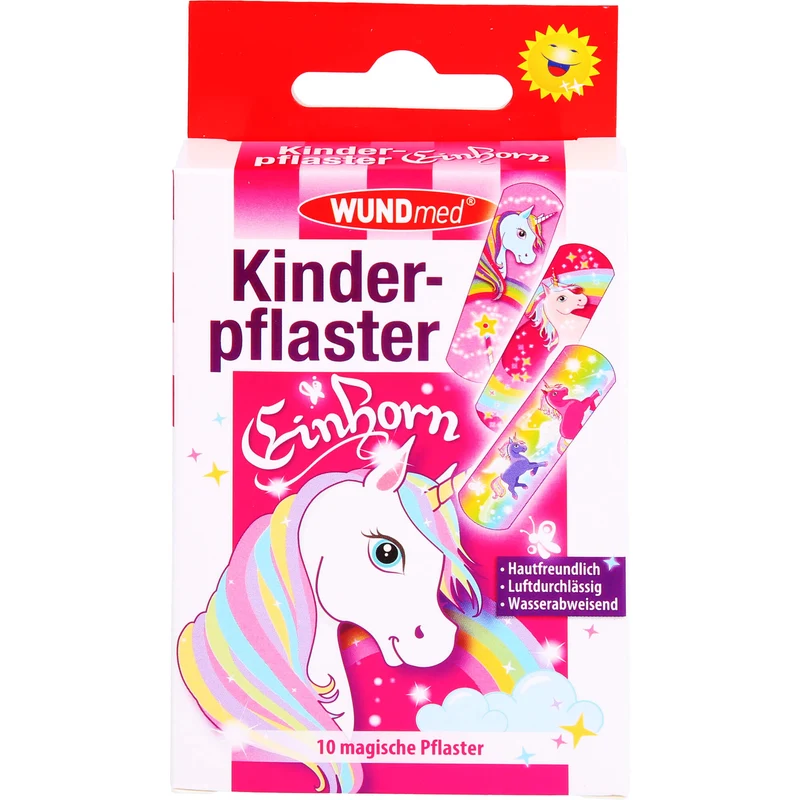 Kinderpflaster Einhorn - Dose, 10 St PFL