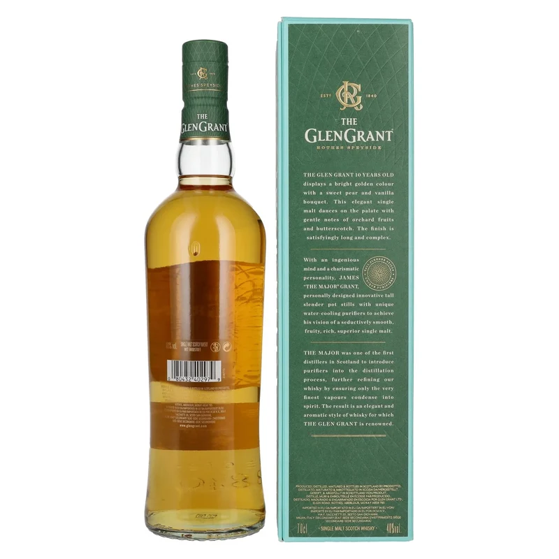 Glen Grant 10 Years Old Single Malt 40% Vol. 0,7l in Geschenkbox