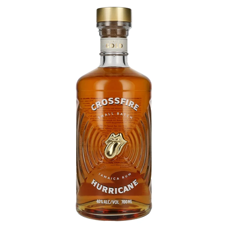 CROSSFIRE HURRICANE x ROLLING STONES Gold Small Batch Jamaica Rum 40% Vol. 0,7l