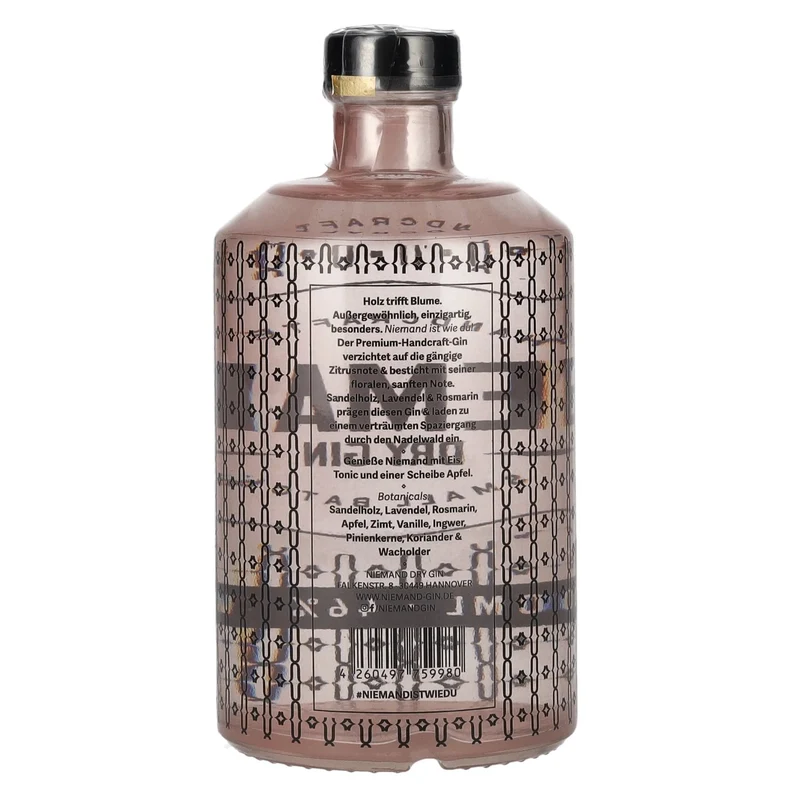 Niemand Dry Gin Small Batch 46% Vol. 0,5l