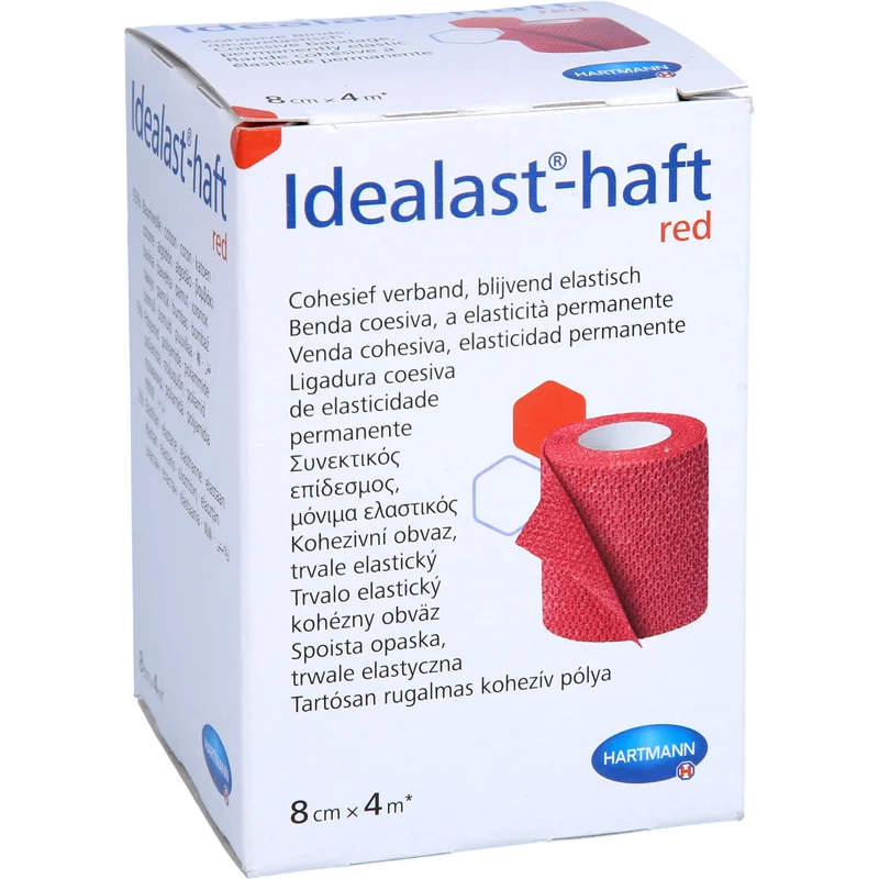 Idealast-haft color Binde 8cmx4m rot, 1 St BIN