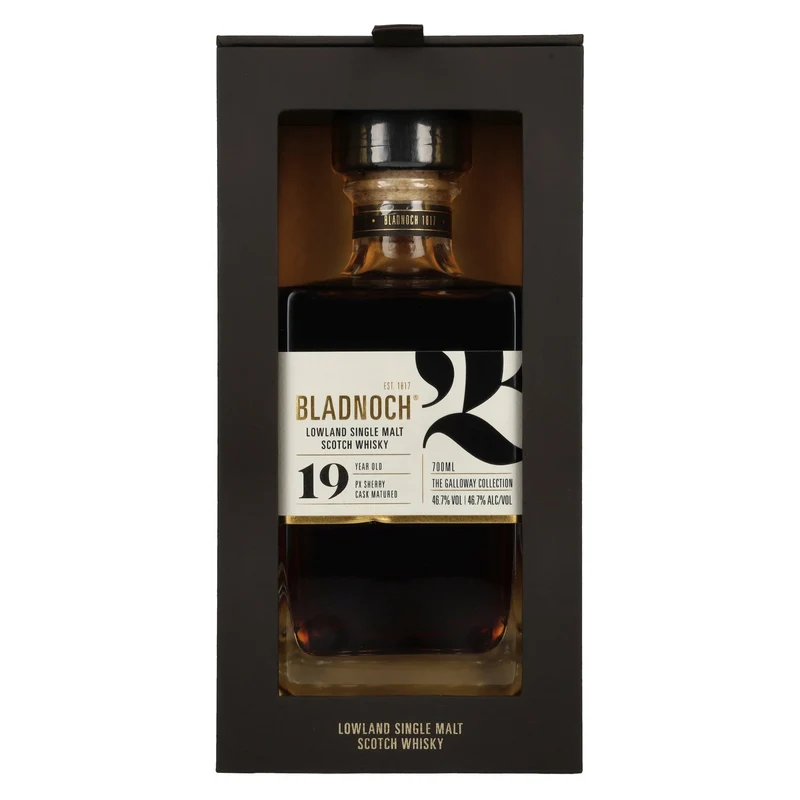 Bladnoch 19 Years Old Lowland Single Malt PX Sherry Cask 46,7% Vol. 0,7l in Geschenkbox