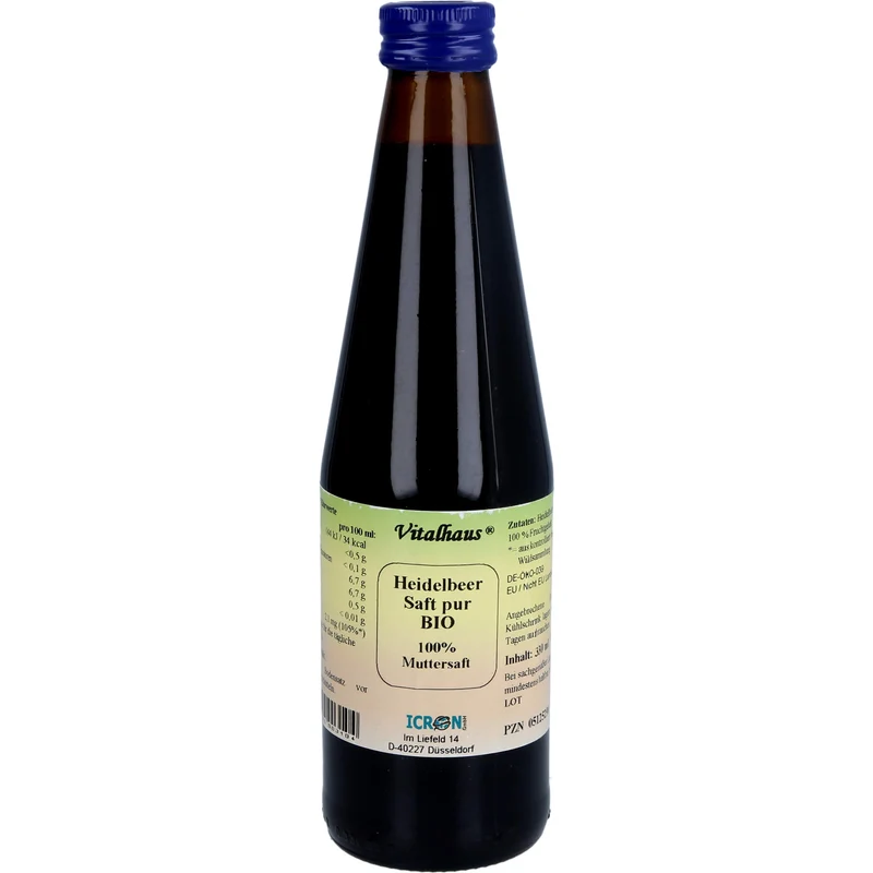 Heidelbeersaft Pur BIO VITALHAUS, 330 ml SAF