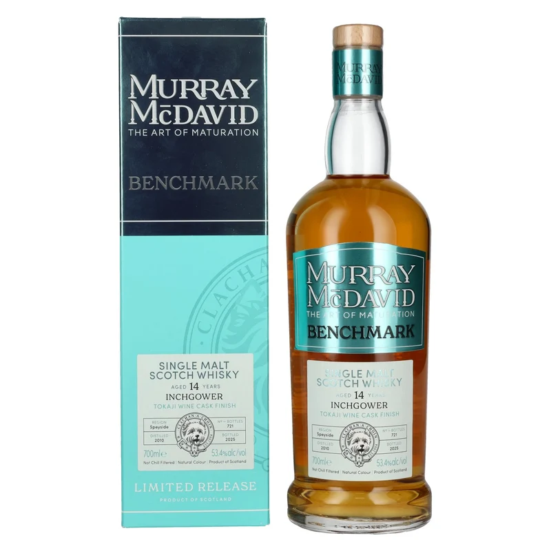 Murray McDavid BENCHMARK 14 Years Old INCHGOWER Tokaji Wine Cask Finish 2010 53,4% Vol. 0,7l in Geschenkbox