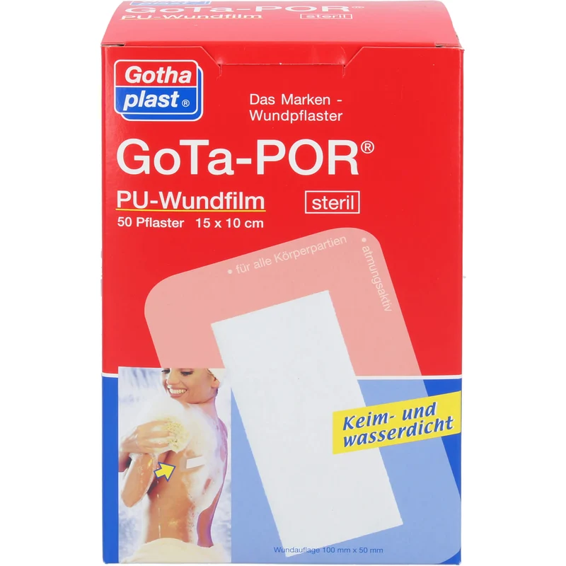 GoTa-POR PU Wundfilm 15x10cm steril, 50 St PFL