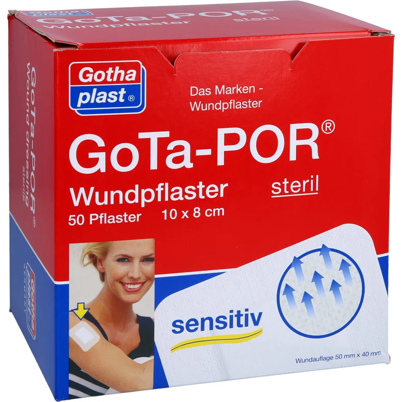 GoTa-POR Wundpflaster steril 100mmx80mm, 50 St PFL