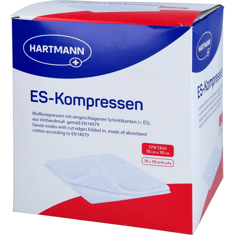 ES-Kompressen steril 10x10cm Großpackung 12fach, 10X10 St KOM
