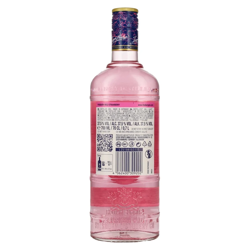 Finsbury Wild Strawberry Distilled Gin 37,5% Vol. 0,7l