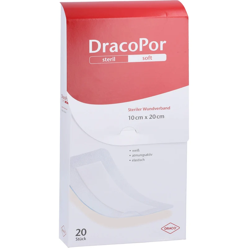 DRACOPOR Wundverband 10x20 cm steril, 20 St PFL