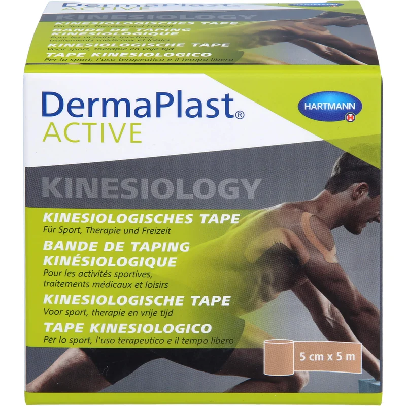 DermaPlast Active Kinesiology Tape beige 5cm x 5m, 1 St