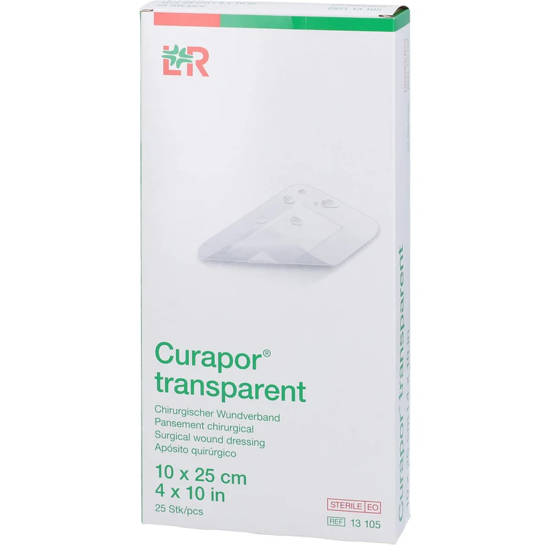 Curapor transparent Wundverband steril 7x5cm, 25 St PFL