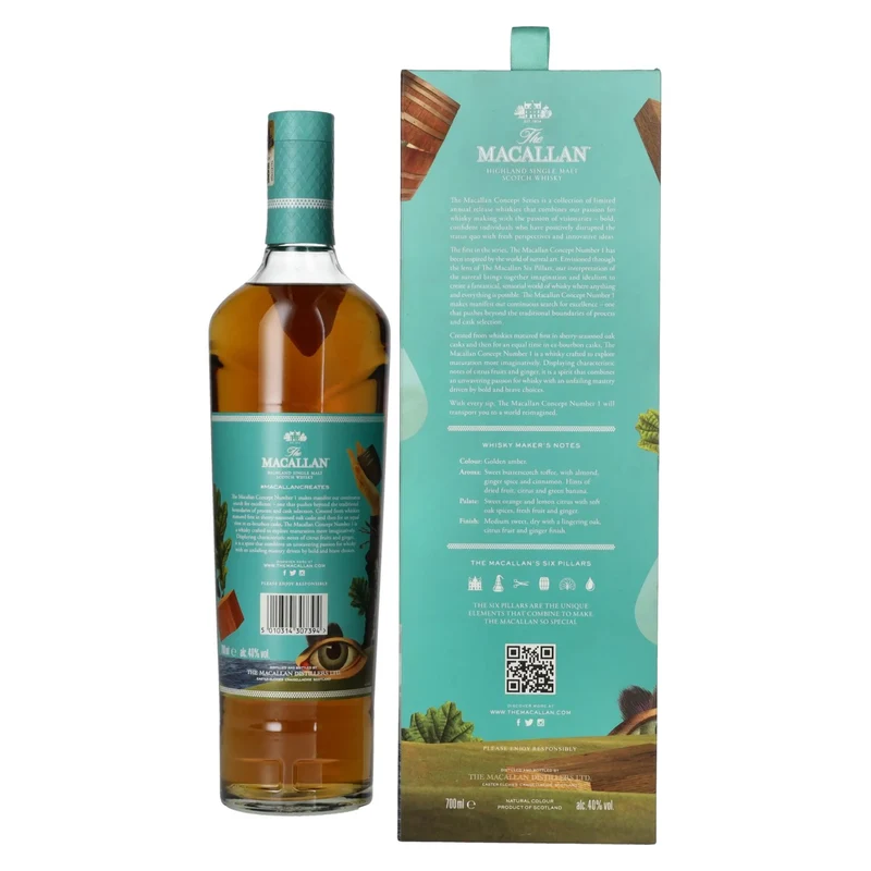 The Macallan CONCEPT N° 1 Limited Edition 2018 40% Vol. 0,7l in Geschenkbox