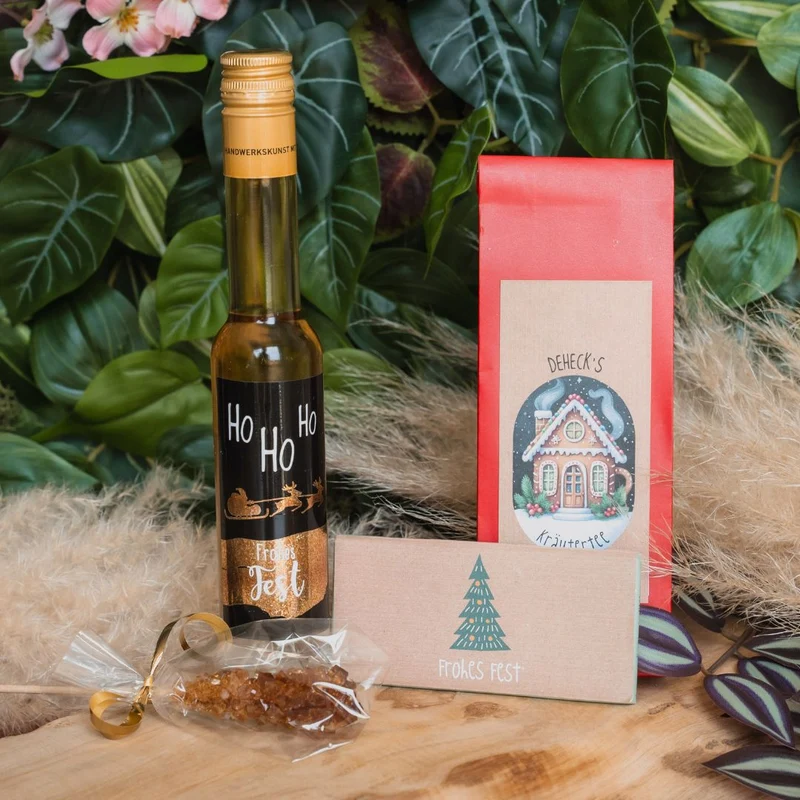 Tee Weihnachtsgeschenk | weihnachtlicher Tee, Schokolade und Likör