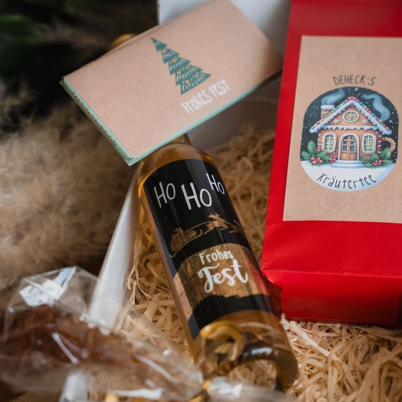 Tee Weihnachtsgeschenk | weihnachtlicher Tee, Schokolade und Likör