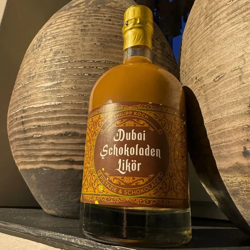 Dubai Schokolade Sahnelikör | authentischer Dubai Likör wie die Trend-Schokolade | 15%