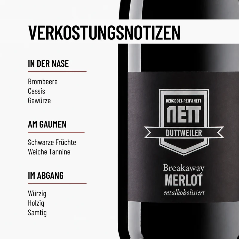 BREAKAWAY MERLOT: so soll ein Pfälzer-Merlot schmecken, ohne Alkohol