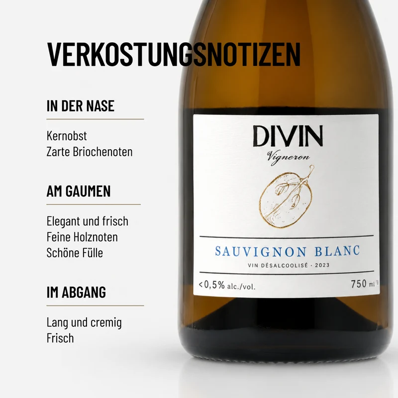 DIVIN VIGNERON SAUVIGNON BLANC: mit leichtem Barrique