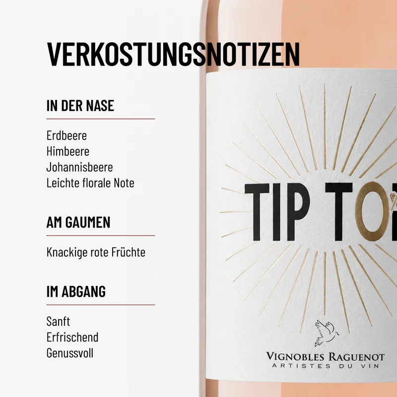 TIP TOP ROSÉ: frischer und fruchtiger Rosé aus Gironde.