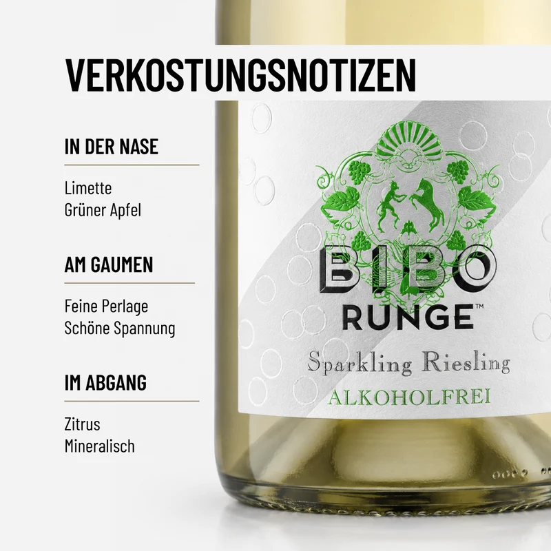 DESERTEUR SPARKLING RIESLING : prickelnder alkoholfreier Genuss