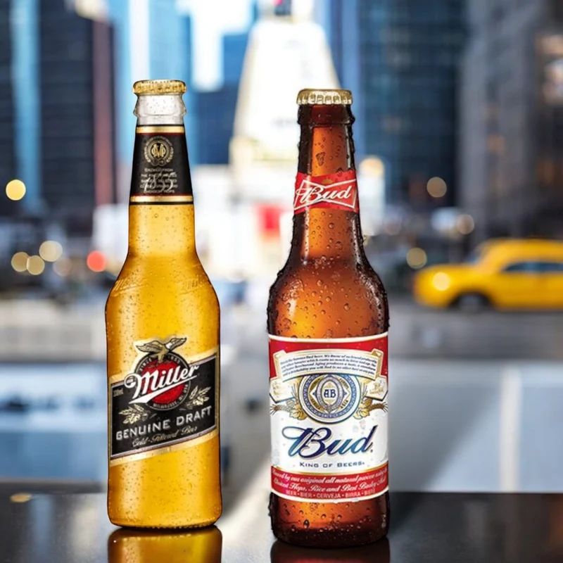 Amerikanisches Bier-Set – Bud & Miller Genuine Draft