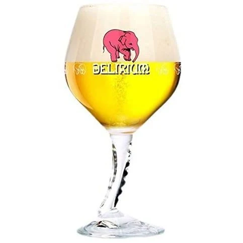 Delirium Stielglas 25 cl – Original Bierglas mit rosa Elefanten