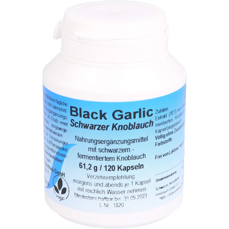 BLACK GARLIC - SCHWARZER KNOBLAUCH, 120 St KAP