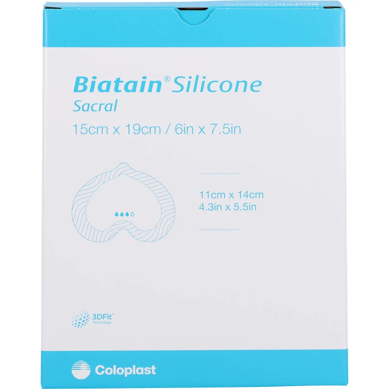 Biatain Silicone Schaumverb. Sakrum klein 15x19 cm, 5 St VER
