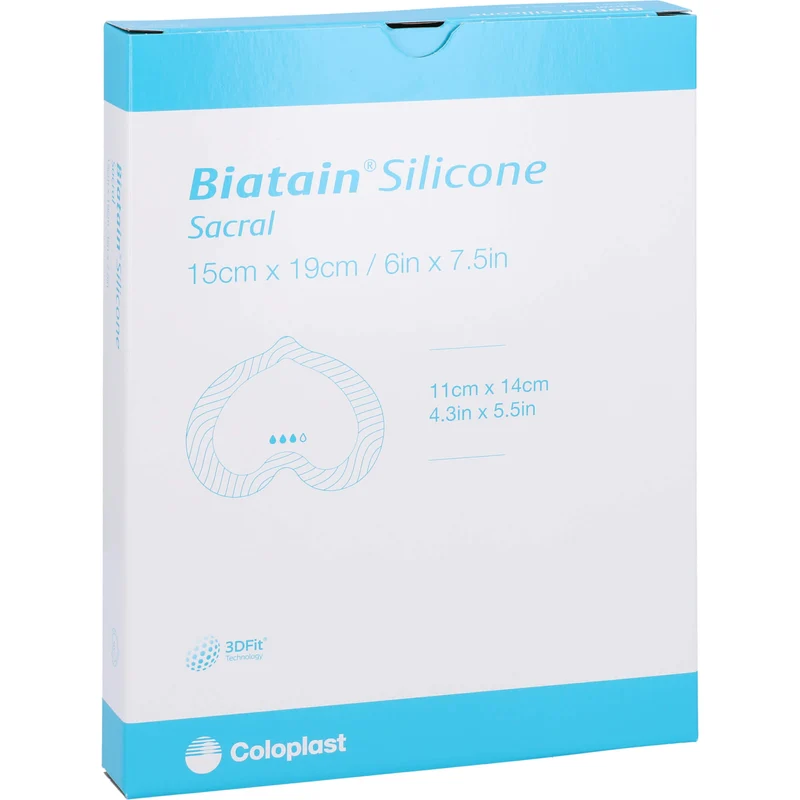 Biatain Silicone Schaumverb. Sakrum klein 15x19 cm, 5 St VER