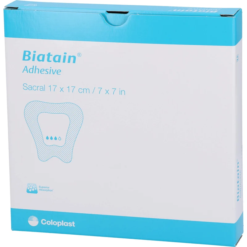 Biatain Schaumverband Sakrum 17x17cm 3483, 5 St VER
