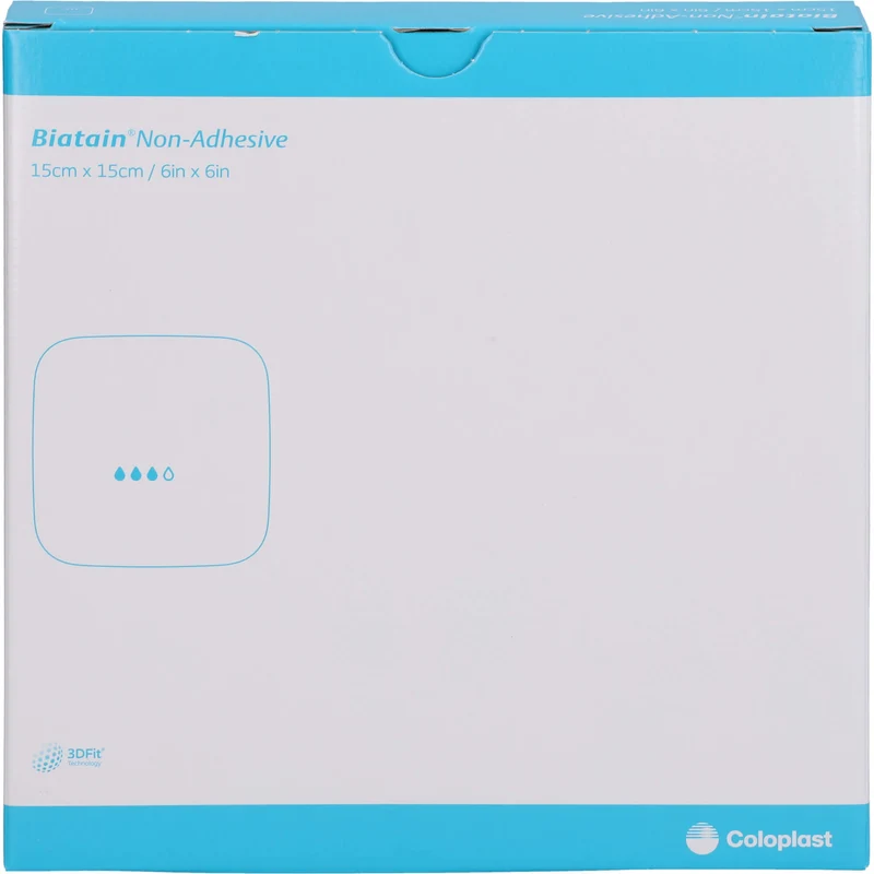 Biatain Schaumverband nichthaftend 15x15cm 3413, 5 St VER