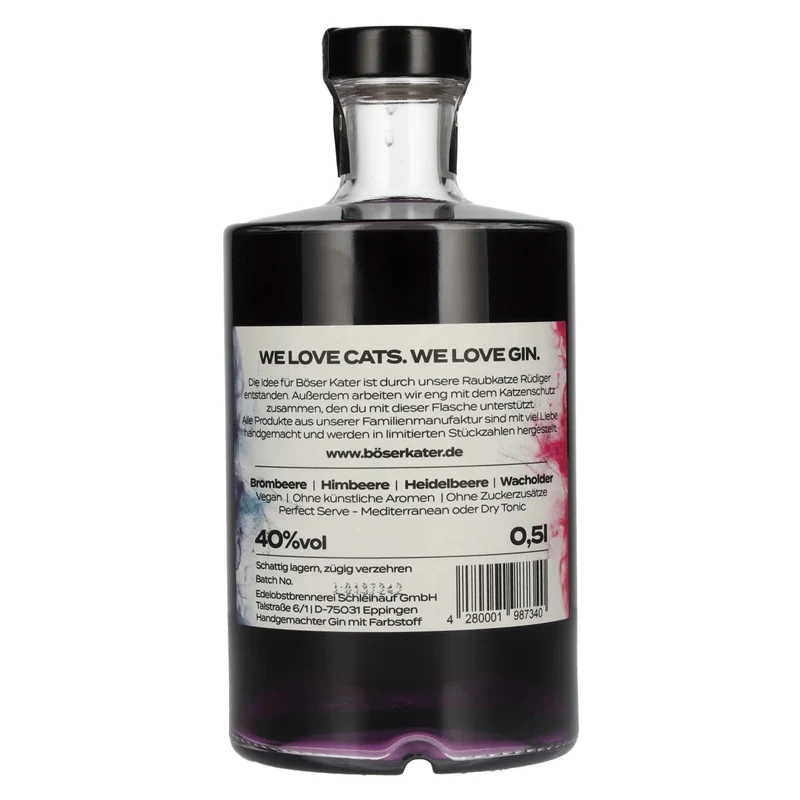 BÖSER KATER Magic Berry Gin 40% Vol. 0,5l