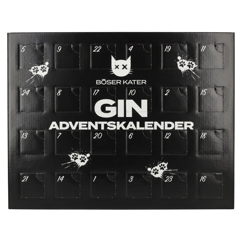 BÖSER KATER Gin Adventskalender 36,9% Vol. 24x0,025l