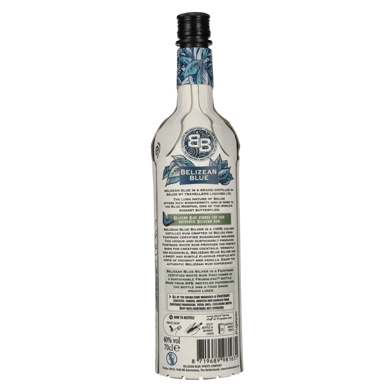 Belizean Blue SILVER Rum 40% Vol. 0,7l