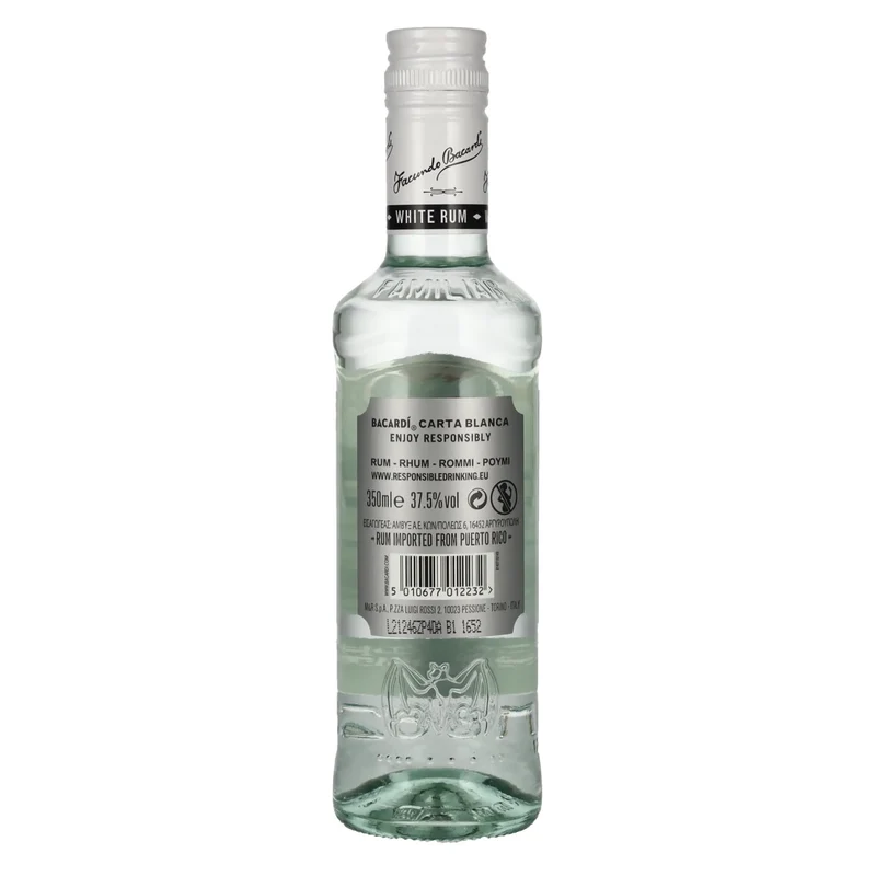 Bacardi Ron Carta Blanca Superior 37,5% Vol. 0,35l