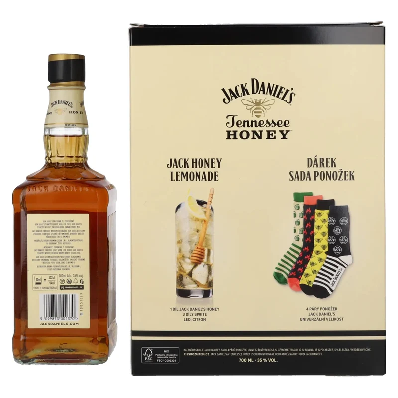 Jack Daniel's Tennessee HONEY 35% Vol. 0,7l mit Socken