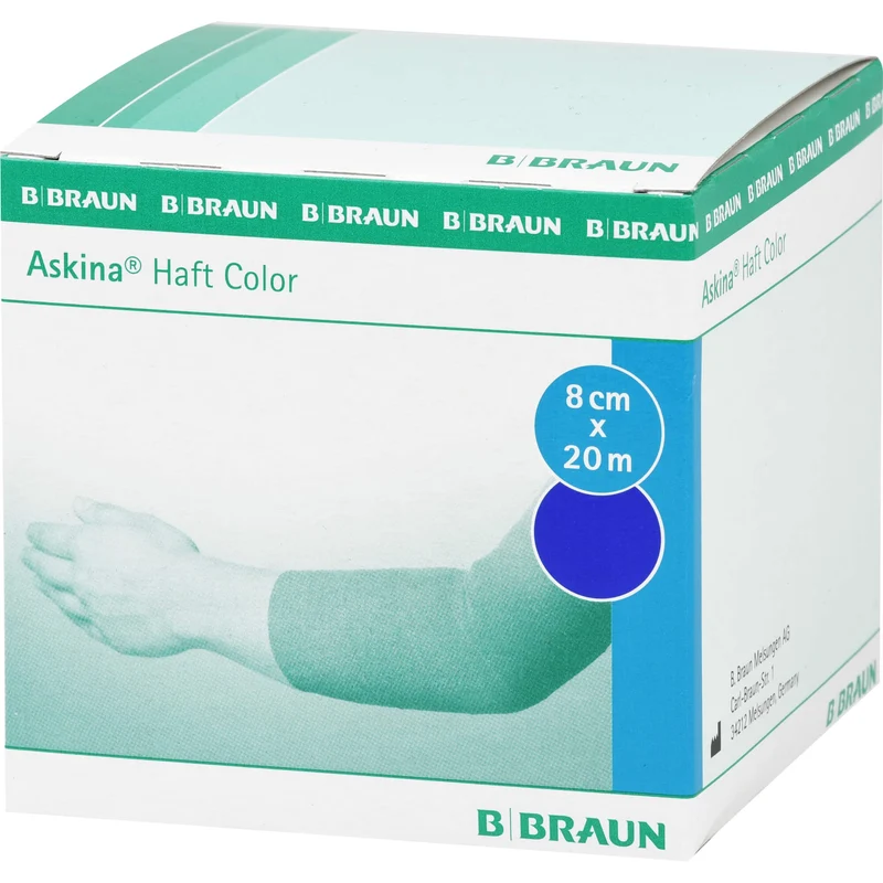 Askina Haft Color blau 8cmx20m, 1 St BIN