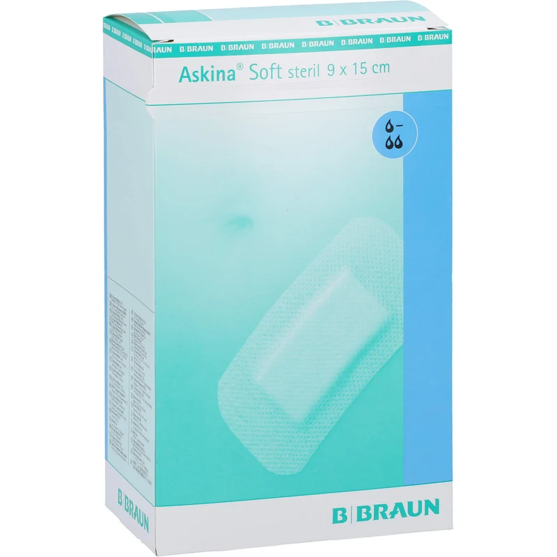 ASKINA SOFT STERIL 9X15CM HYPOALLERGENER WUNDVERBA, 40 St VER