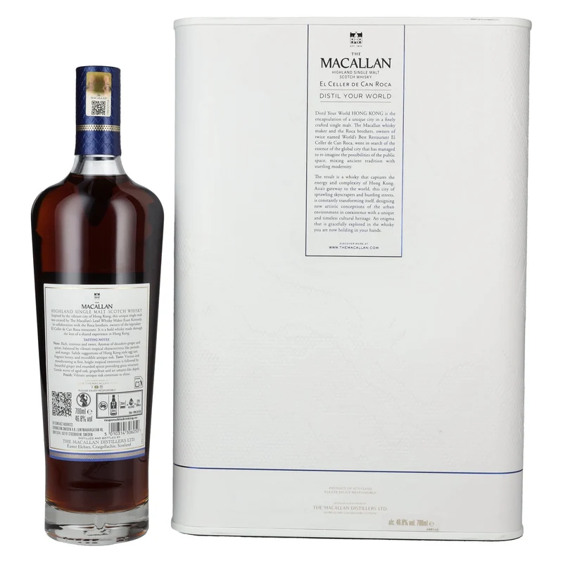 The Macallan Distil Your World HONG KONG Limited Edition 46,8% Vol. 0,7l in Geschenkbox