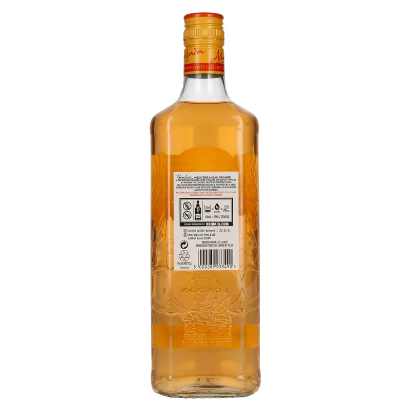 Gordon's MEDITERRANEAN ORANGE Distilled Gin 37,5% Vol. 0,7l