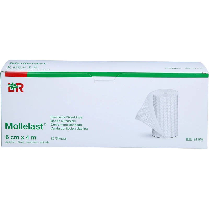 Mollelast Elastische Fixierbinde 6cmx4m, 20 St BIN