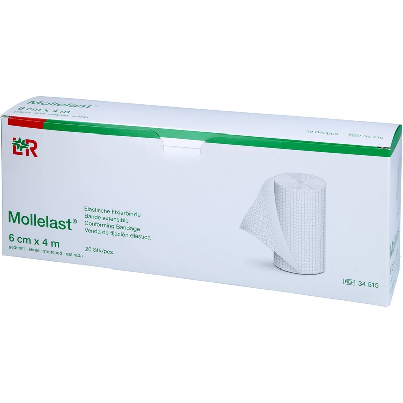 Mollelast Elastische Fixierbinde 6cmx4m, 20 St BIN
