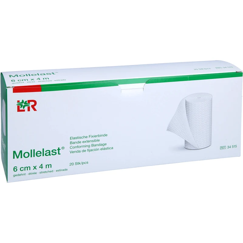 Mollelast Elastische Fixierbinde 6cmx4m, 20 St BIN
