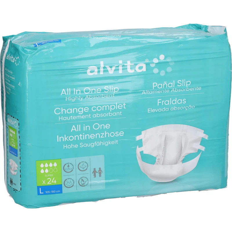 Alvita All-in-One Inkontinenzhose Super Large Tag, 24 St