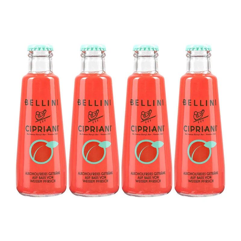 Virgin Bellini alkoholfrei – 4er Träger
