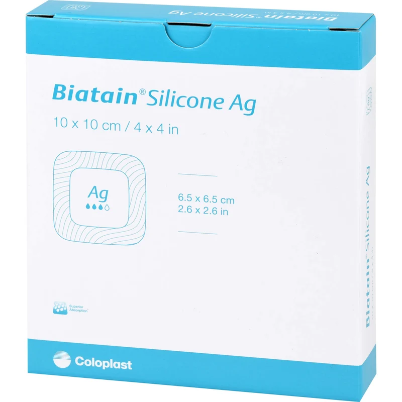 Biatain Silicone Ag Schaumverband, 5 St VER