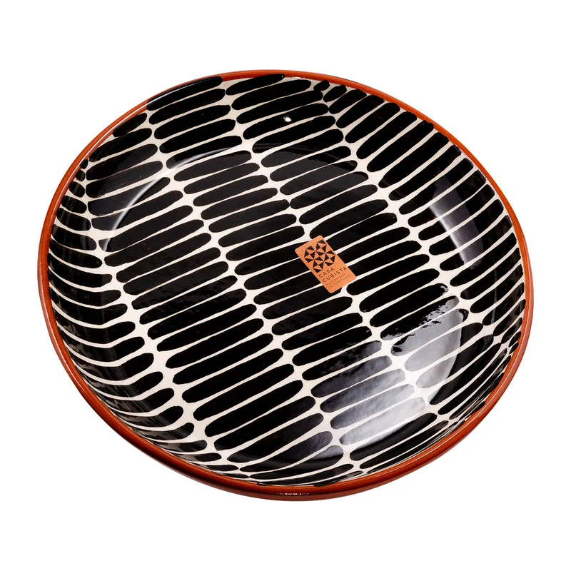 Keramikschale groß – dash black