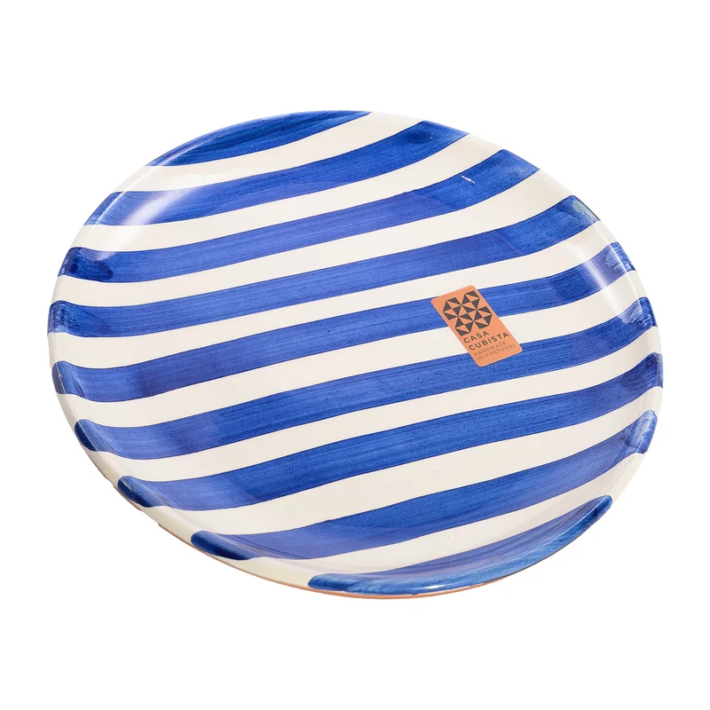 Teller klein – bold stripes blue