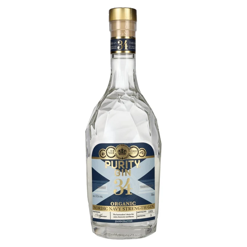Purity 34 CRAFT NORDIC NAVY STRENGTH Organic Gin 57,1% Vol. 0,7l